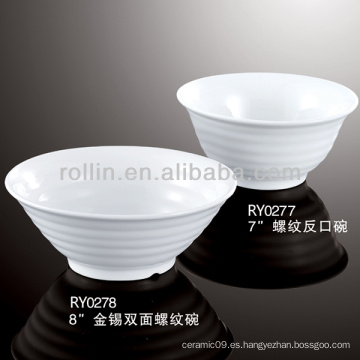 Tazón de porcelana china whorl china de buena calidad